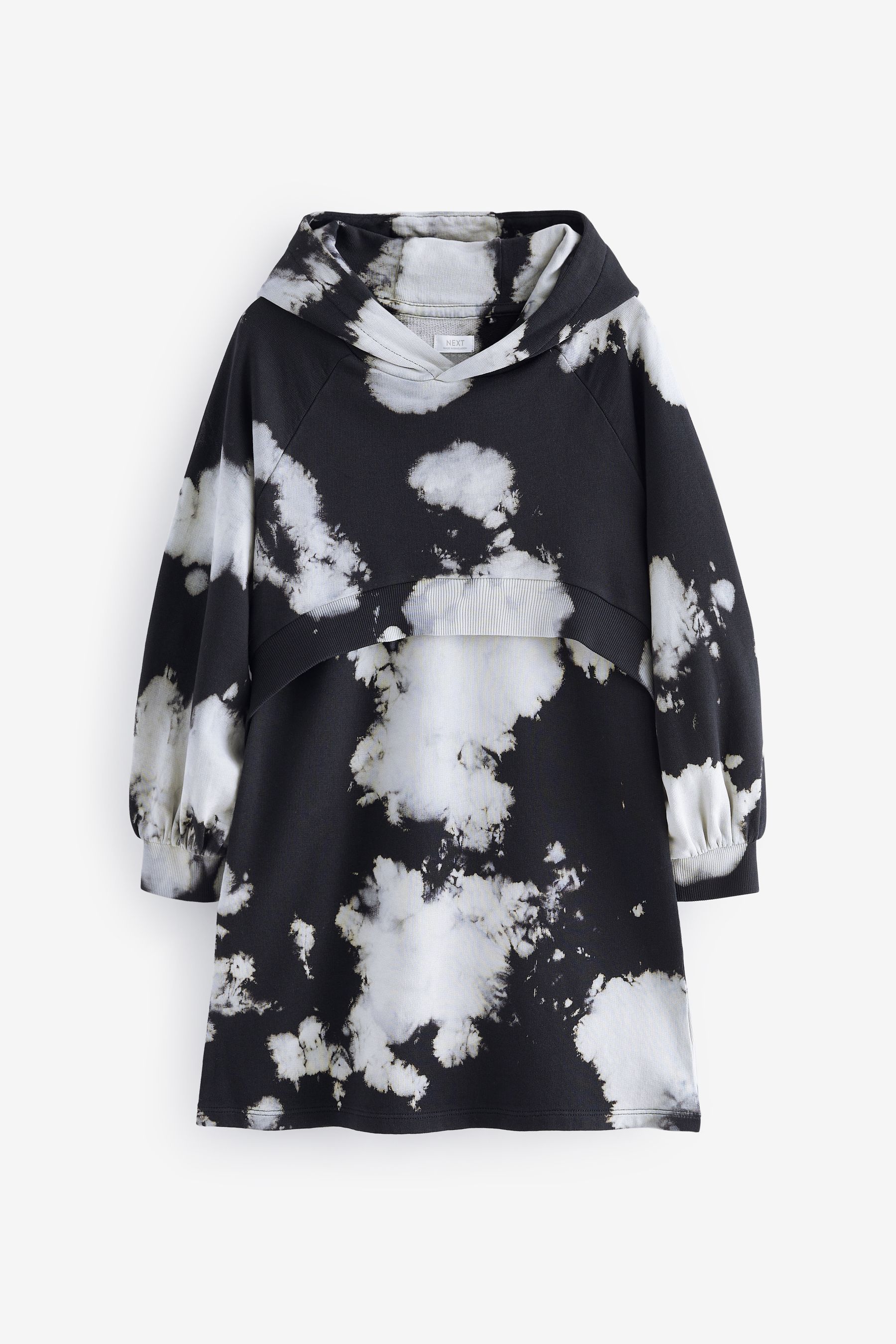 Black and white hoodie dress cheap