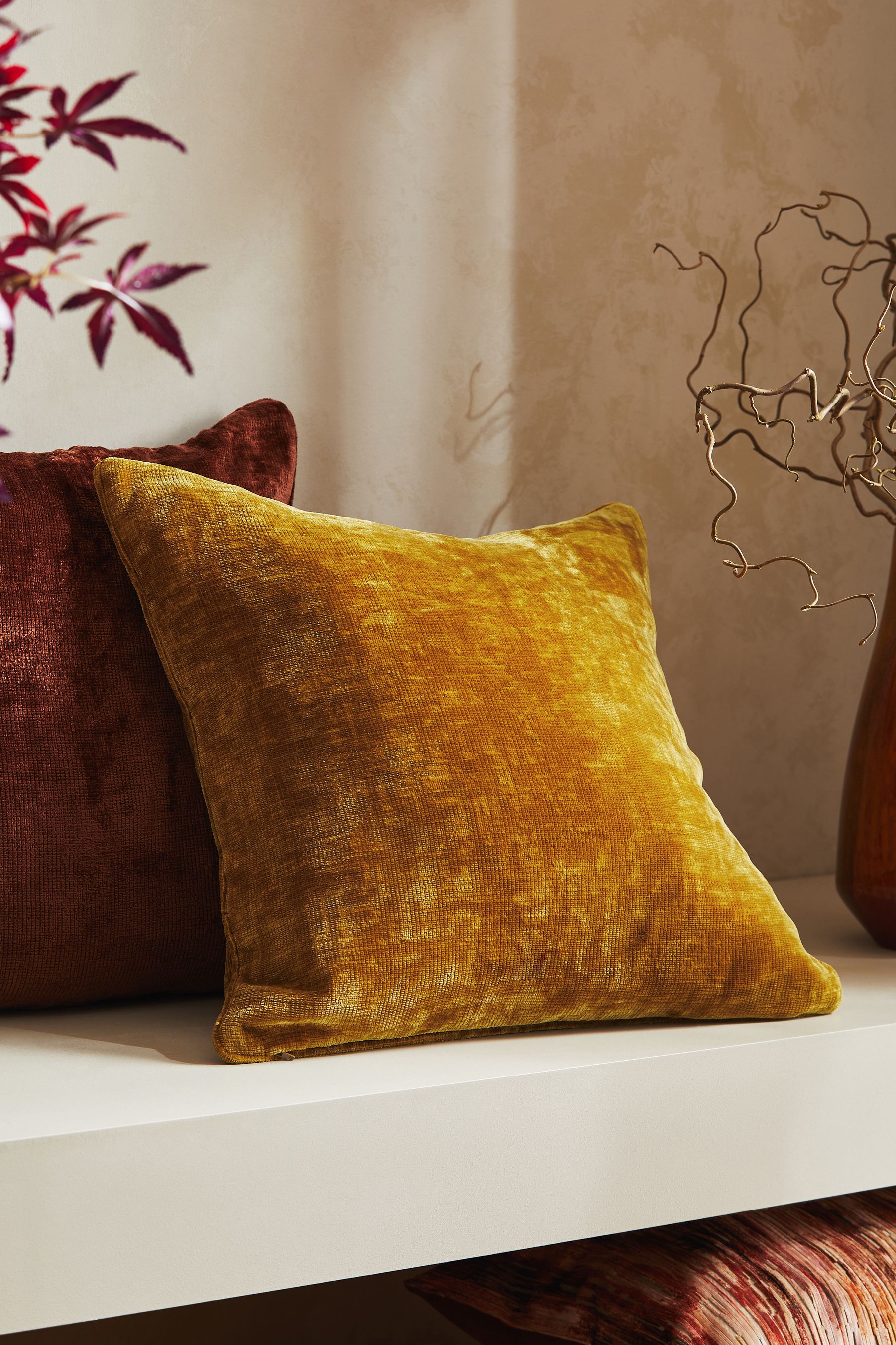Chenille cushions shop