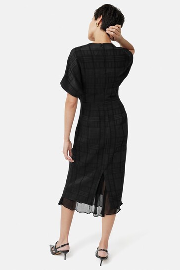 Jigsaw Textured Check Midi Dress