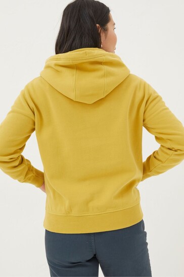 FatFace Yellow Izzy Overhead Hoodie