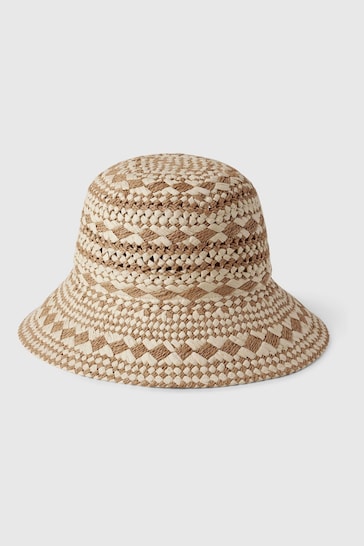 Gap Brown Straw Bucket Hat