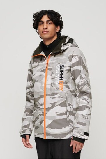 Superdry Grey Ski Freestyle Core Jacket