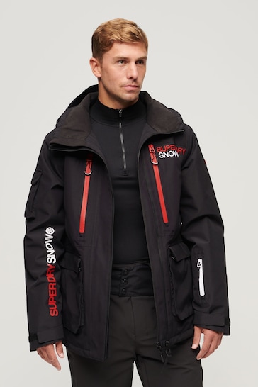 Superdry Black Ski Ultimate Rescue Jacket