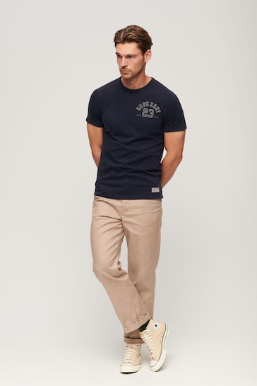 Superdry Blue Vintage Athletic Short Sleeve T-Shirt