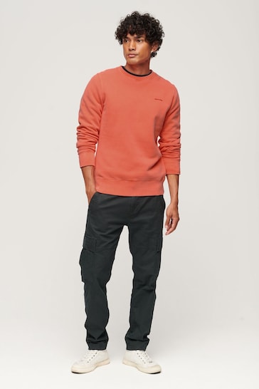 Superdry Orange Vintage Washed Sweatshirt