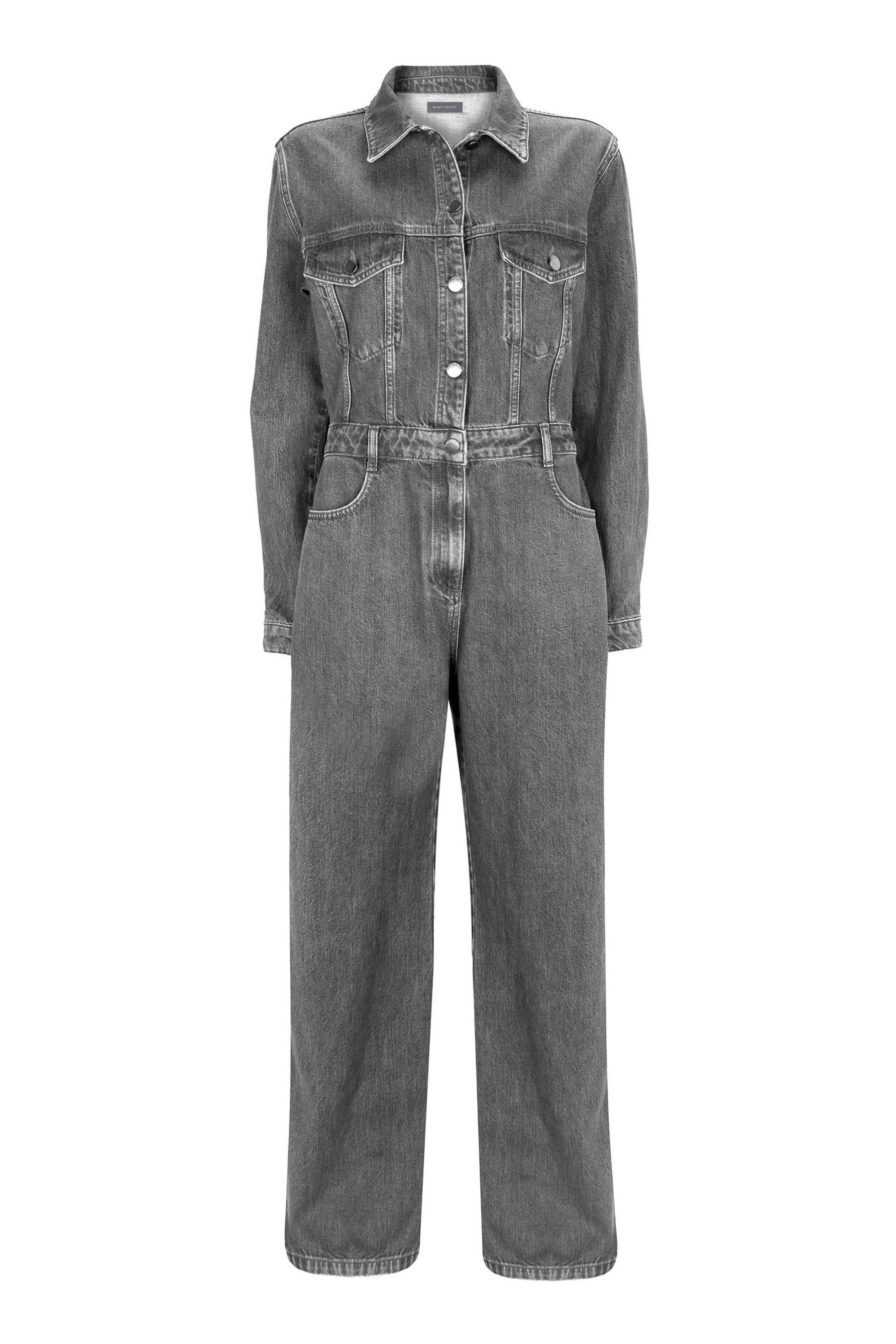Mint velvet shop denim jumpsuit
