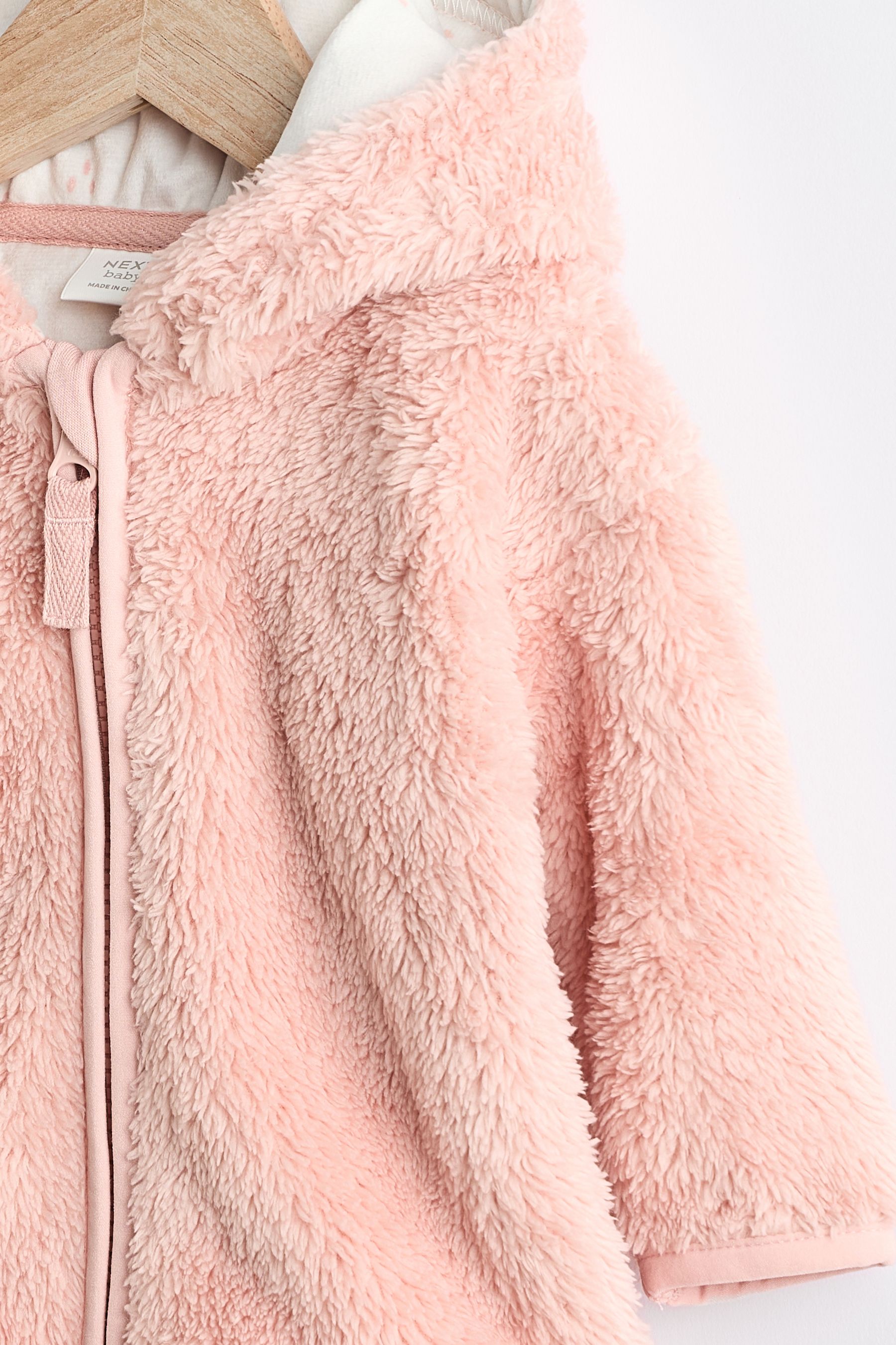 Baby pink fluffy jacket store