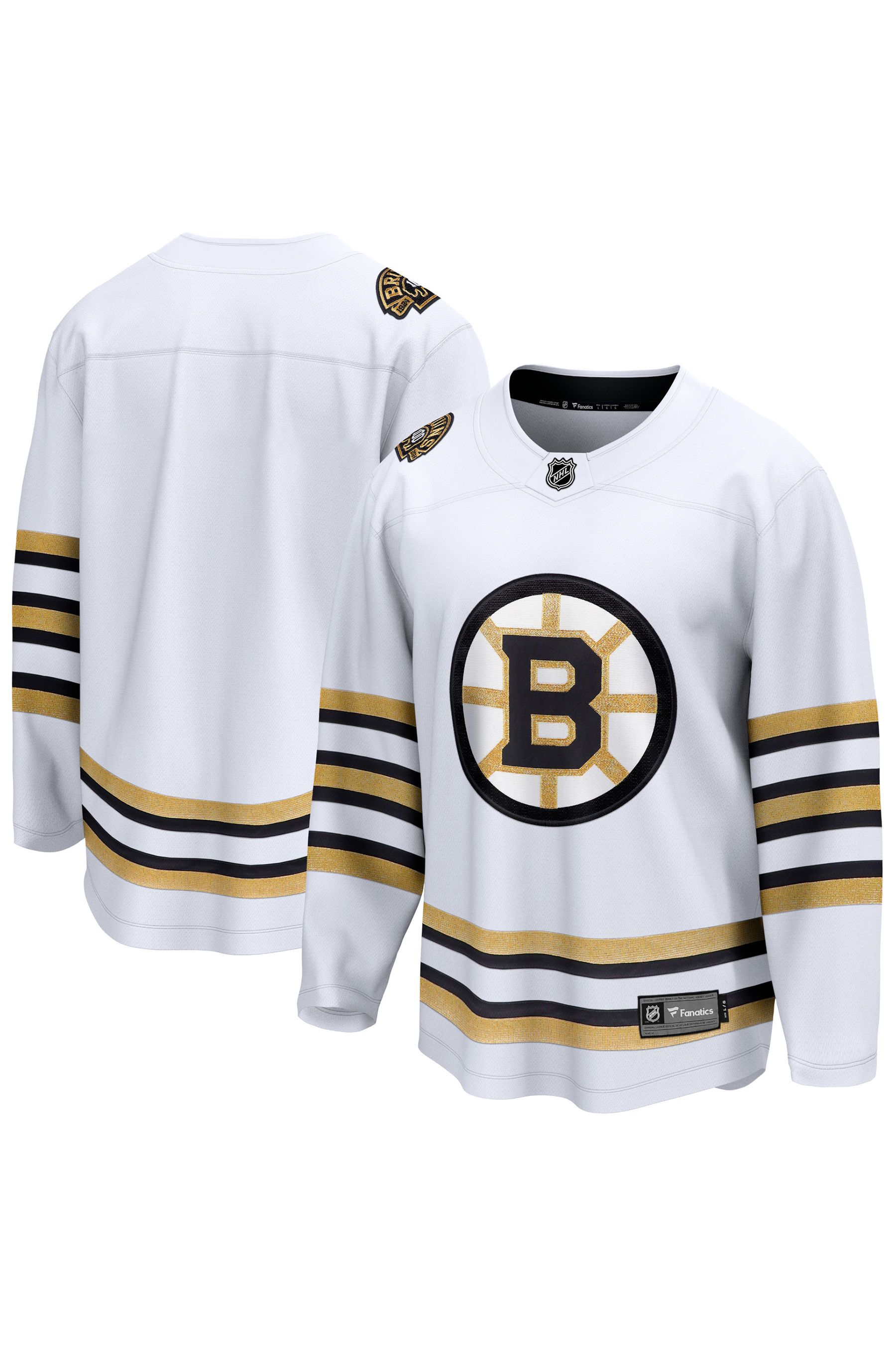 Buy Fanatics NHL Boston Bruins Replica Breakaway Away Anniversary White Jersey from the Next UK online shop