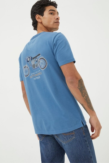 FatFace Blue Motoworks T-Shirt