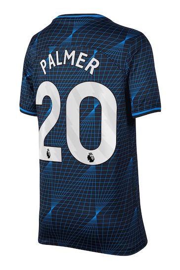 Nike Blue Palmer - 20 Kids Big Dri-FIT Chelsea FC 2023/24 Stadium Away Football T-Shirt Kids