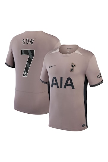 Nike Grey Tottenham Hotspur Third Stadium Shirt 2023-24 Kids