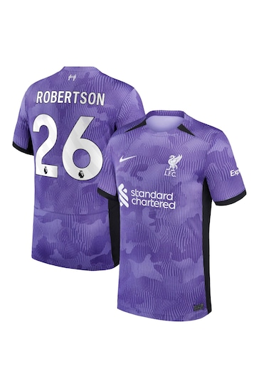 Nike Dark Purple Liverpool Third Stadium Shirt 2023-24 Kids