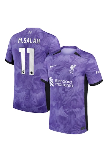 Nike Light Purple Liverpool Third Stadium Shirt 2023-24 Kids