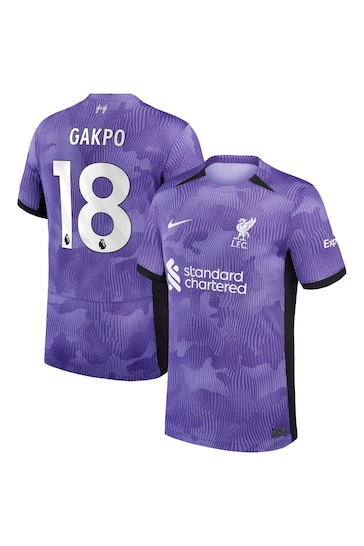 Nike Purple Liverpool Third Stadium Shirt 2023-24 Kids