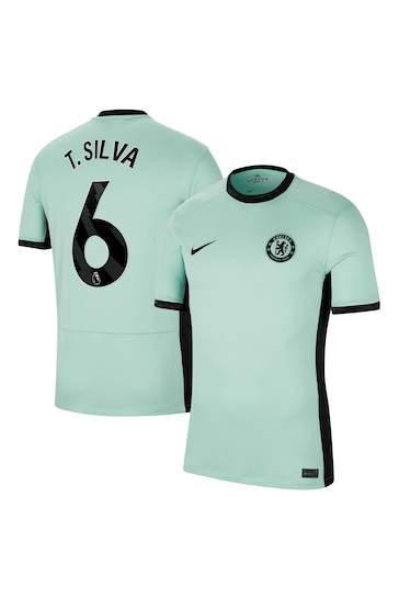 Nike Green Thiago - 6 Chelsea FC Stadium 23/24 Third Football Shirt Womens