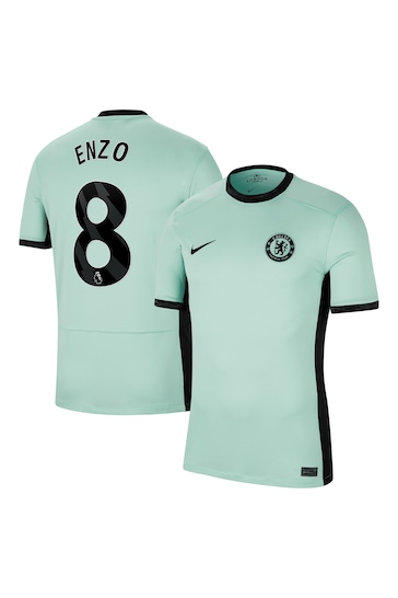 Nike Green Enzo - 8 Chelsea FC Stadium 23/24 Third Football Shirt Womens