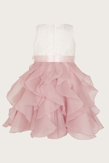 Monsoon Pink Baby Lace Cancan Ruffle Dress