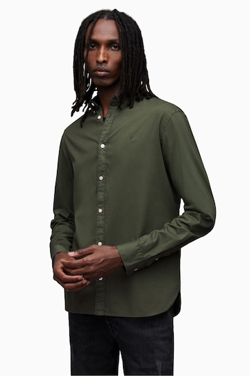 AllSaints Green Hawthorne Shirt