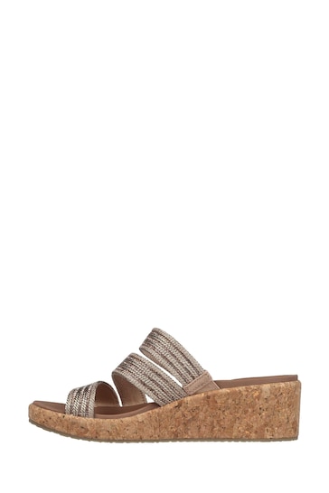 Skechers Rose Gold Arch Fit Beverlee Classic Sandals