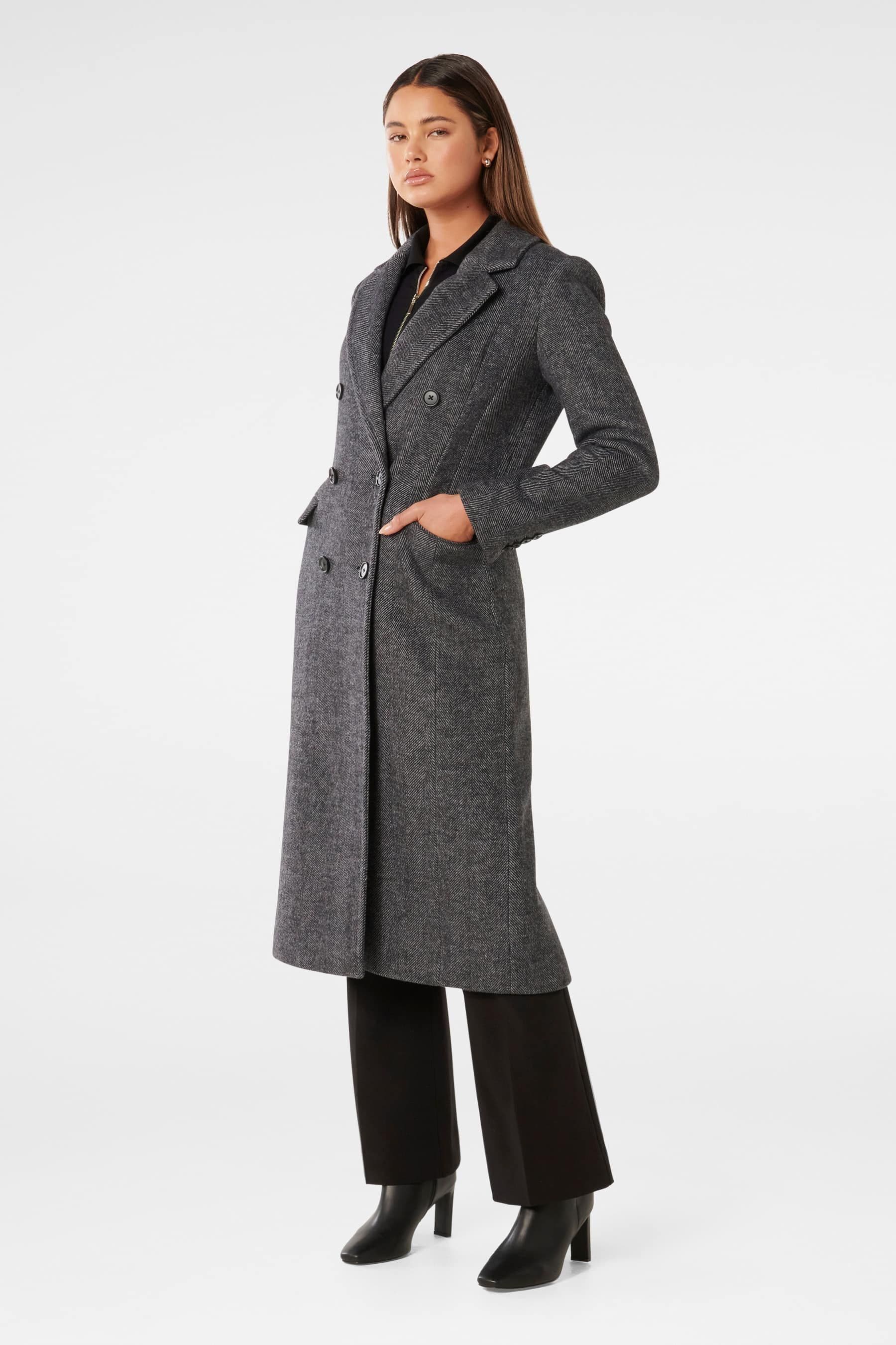 Forever new hotsell double breasted coat