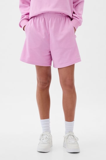 Gap Pink Pull On Logo Jogger Shorts