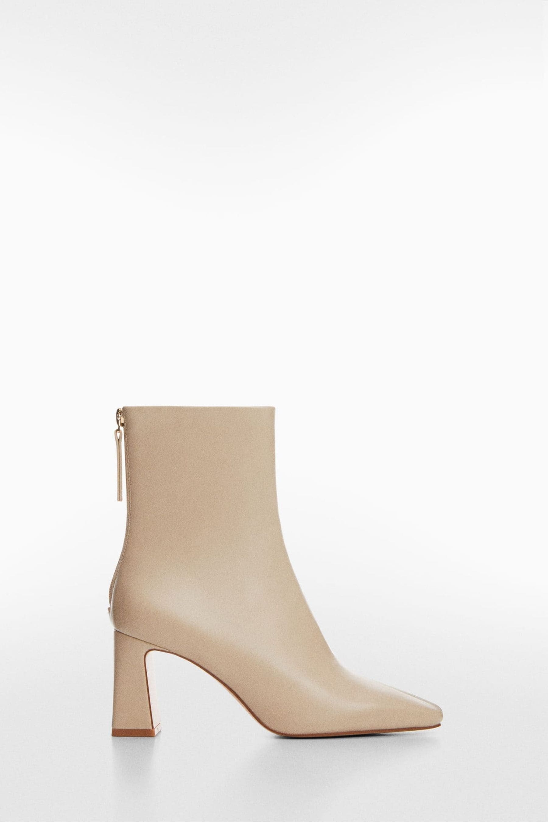 Mango cream boots deals