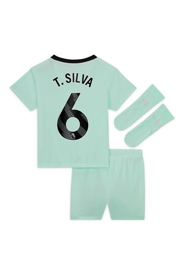 Nike Green Chelsea Third Stadium Kit T-Shirt 2023-24 Infants