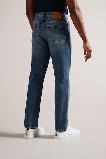 Ted Baker Blue Joeyy Straight Fit Stretch Jeans