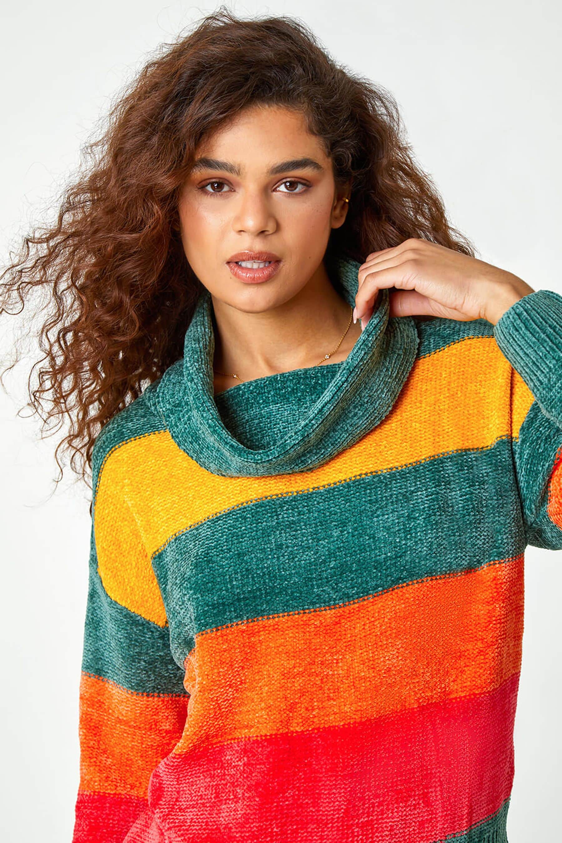 Green chenille jumper store