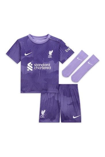 Nike Purple Mini Liverpool Third Stadium Kit T-Shirt 2023-24
