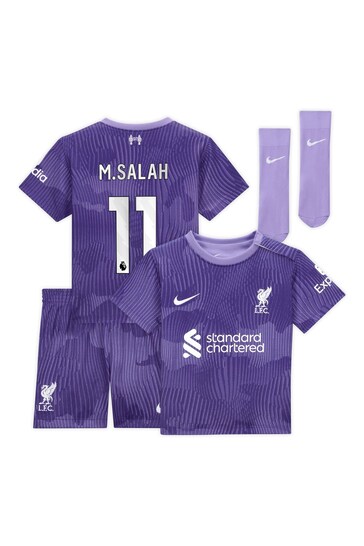 Nike Purple Liverpool Third Stadium Kit Mini T-Shirt 2023-24 Infants