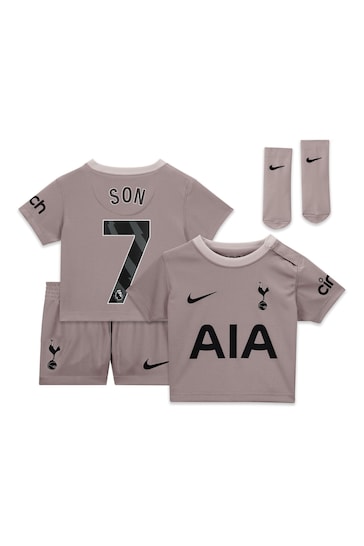 Nike Pink Tottenham Hotspur Third Stadium Kit T-Shirt 2023-24 Infants
