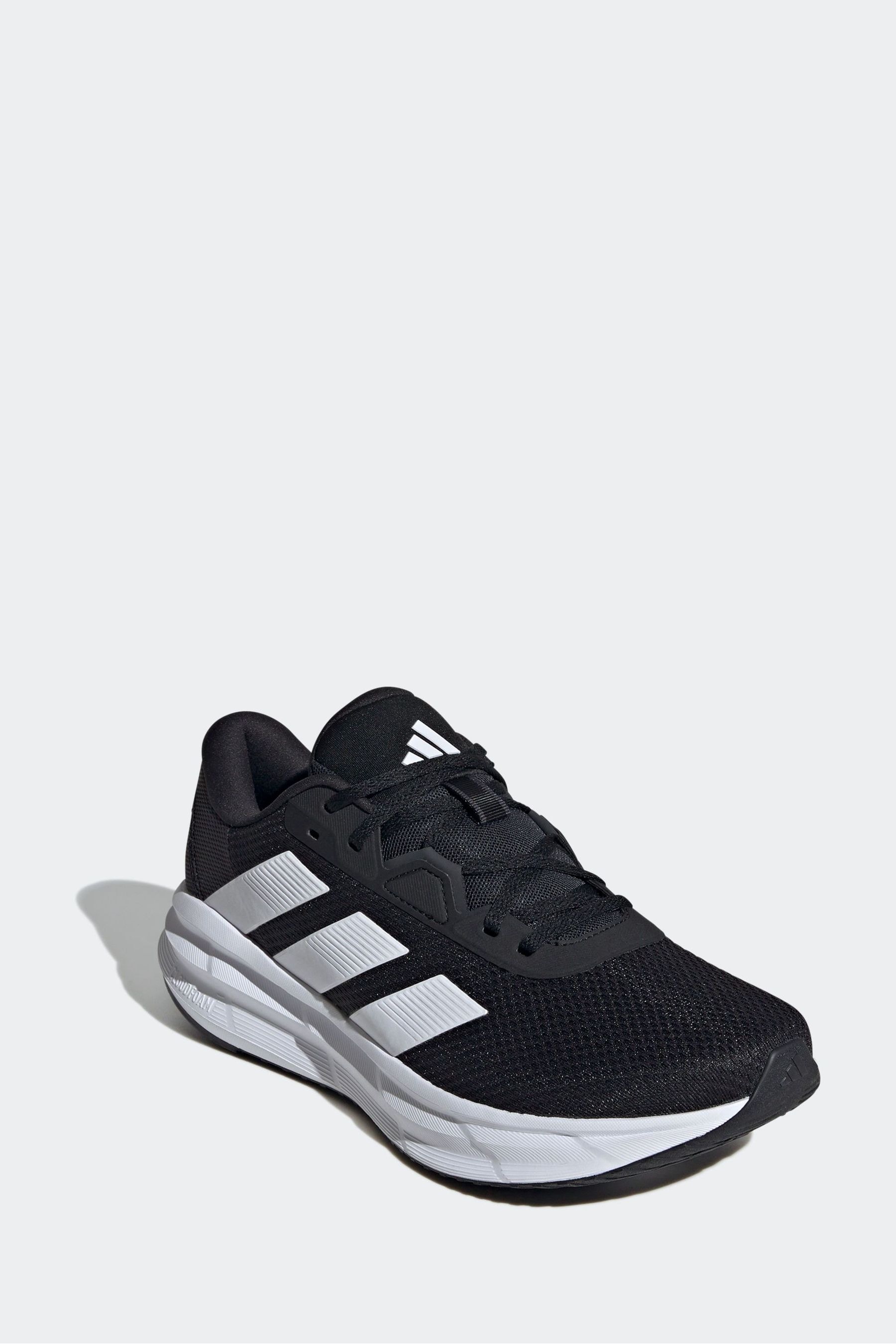 Black and white adidas running shoes shop