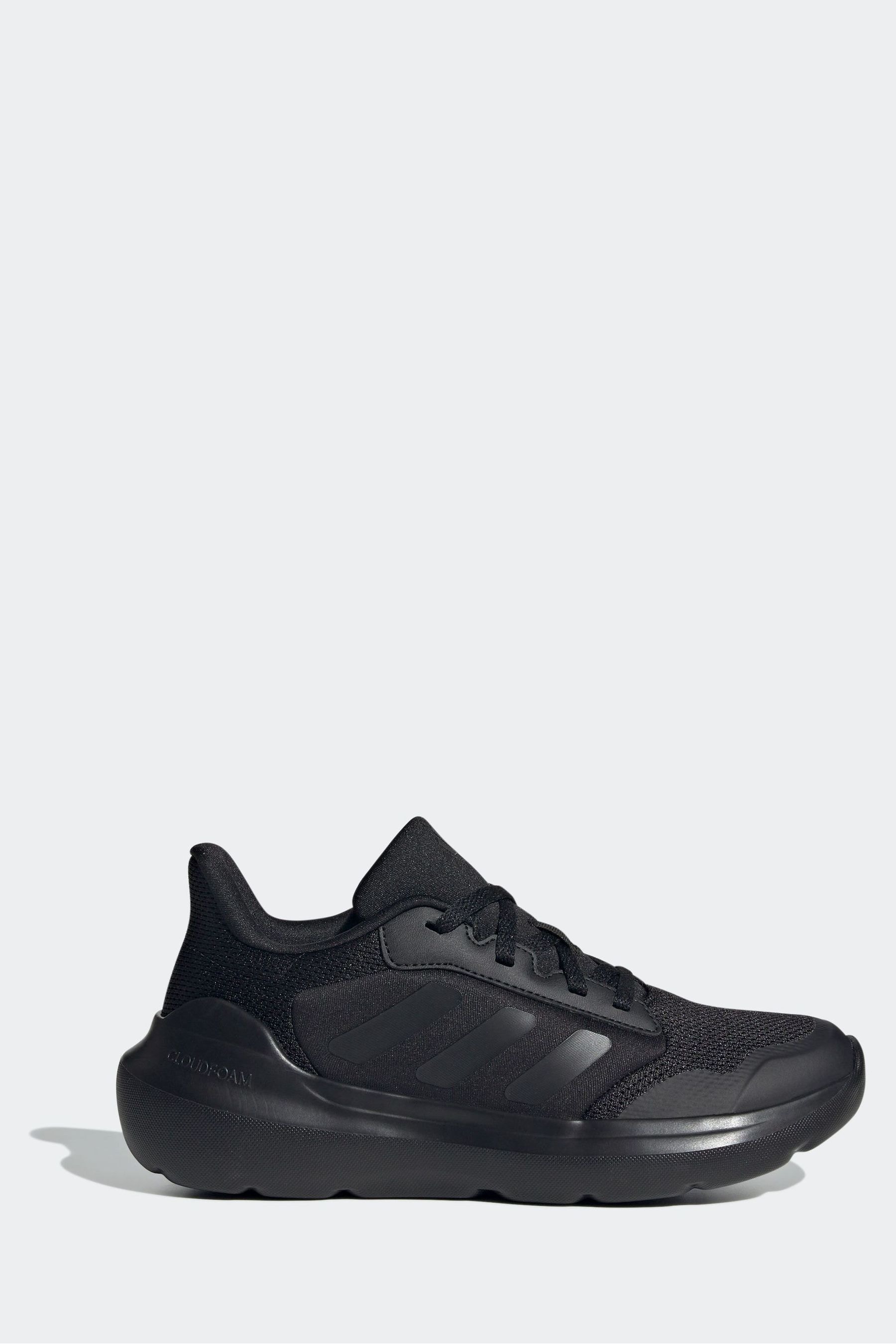 Adidas black junior trainers clearance