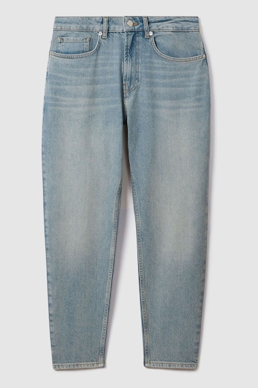 Reiss Light Blue Ordu R Relaxed Tapered Jeans