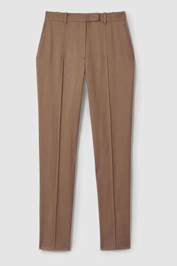 Reiss Mink Neutral Wren Slim Fit Suit Trousers