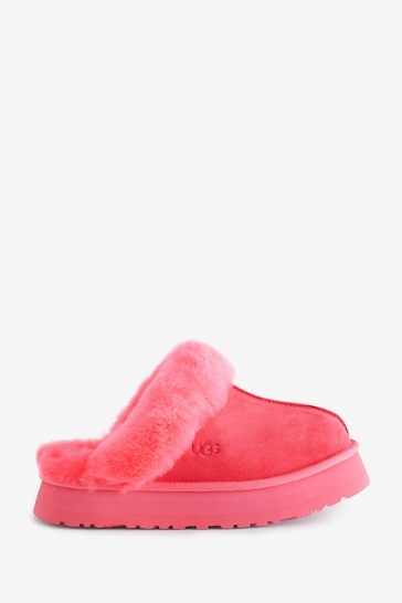 UGG Pink Disquette Slippers