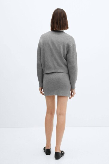 Mango Round Neck Knitted Jumper