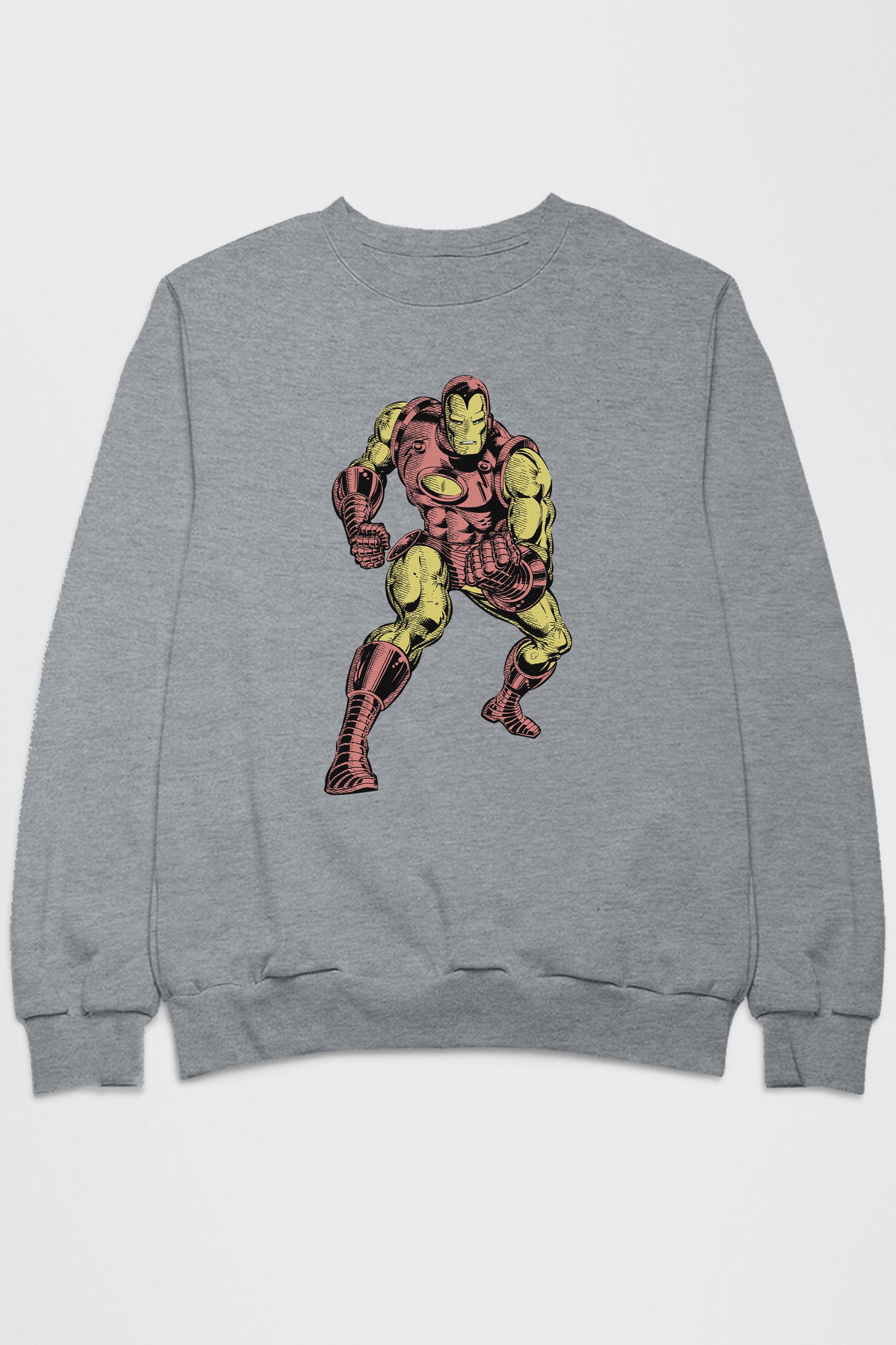 Buy All Every Grey Marvel Iron Man Clenched Fists Pose Mens