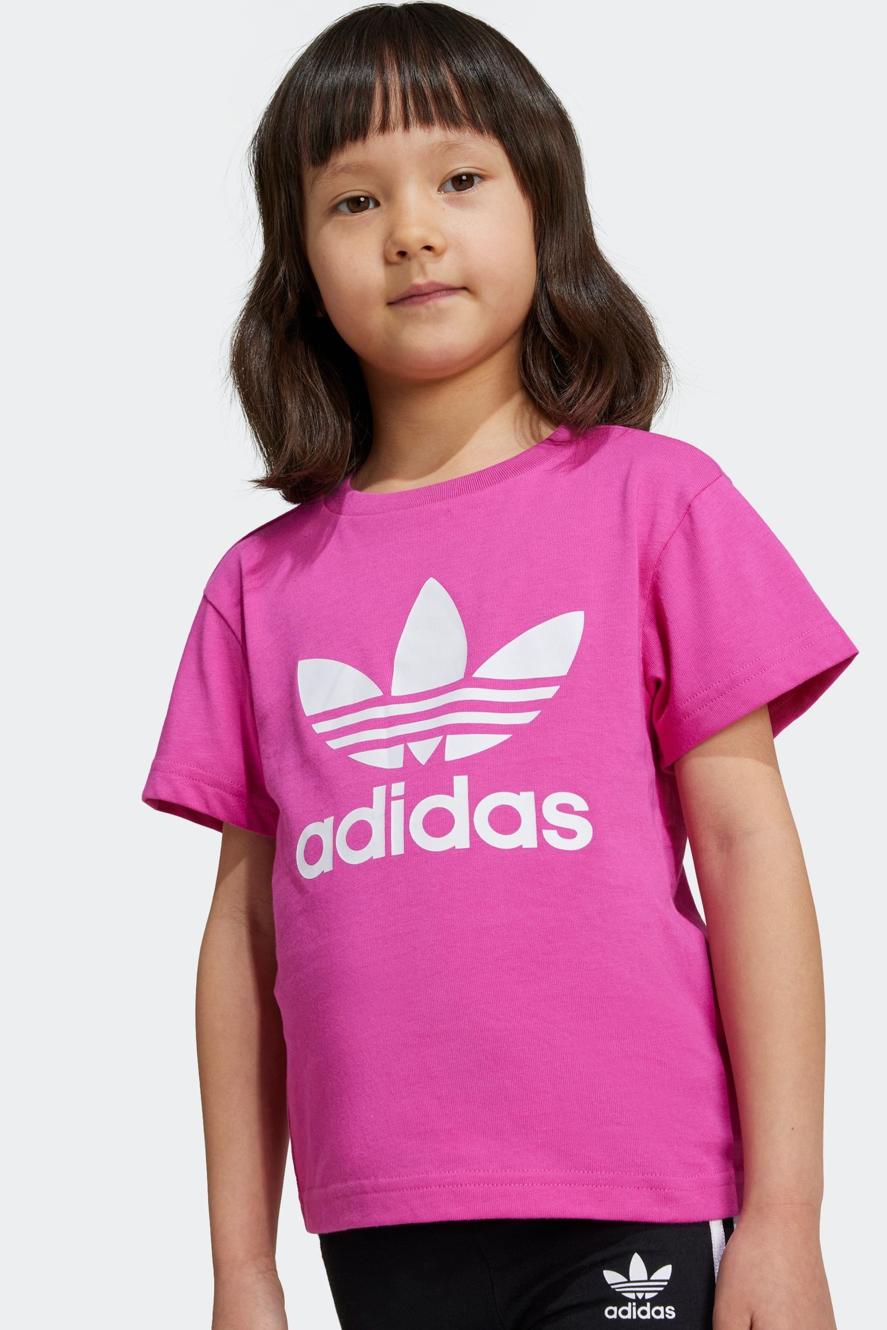 Pink trefoil adidas shirt deals