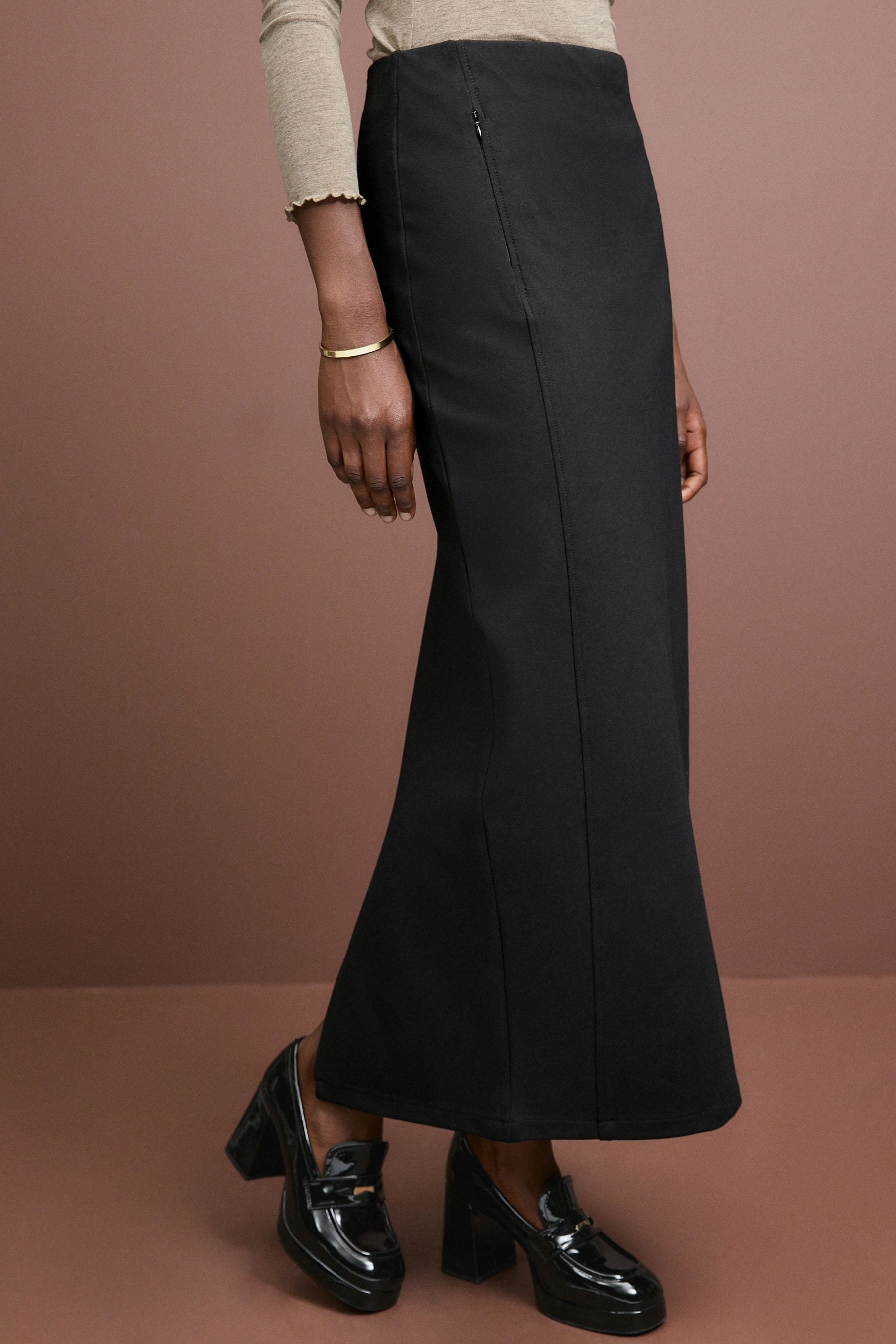 Black maxi skirt next sales