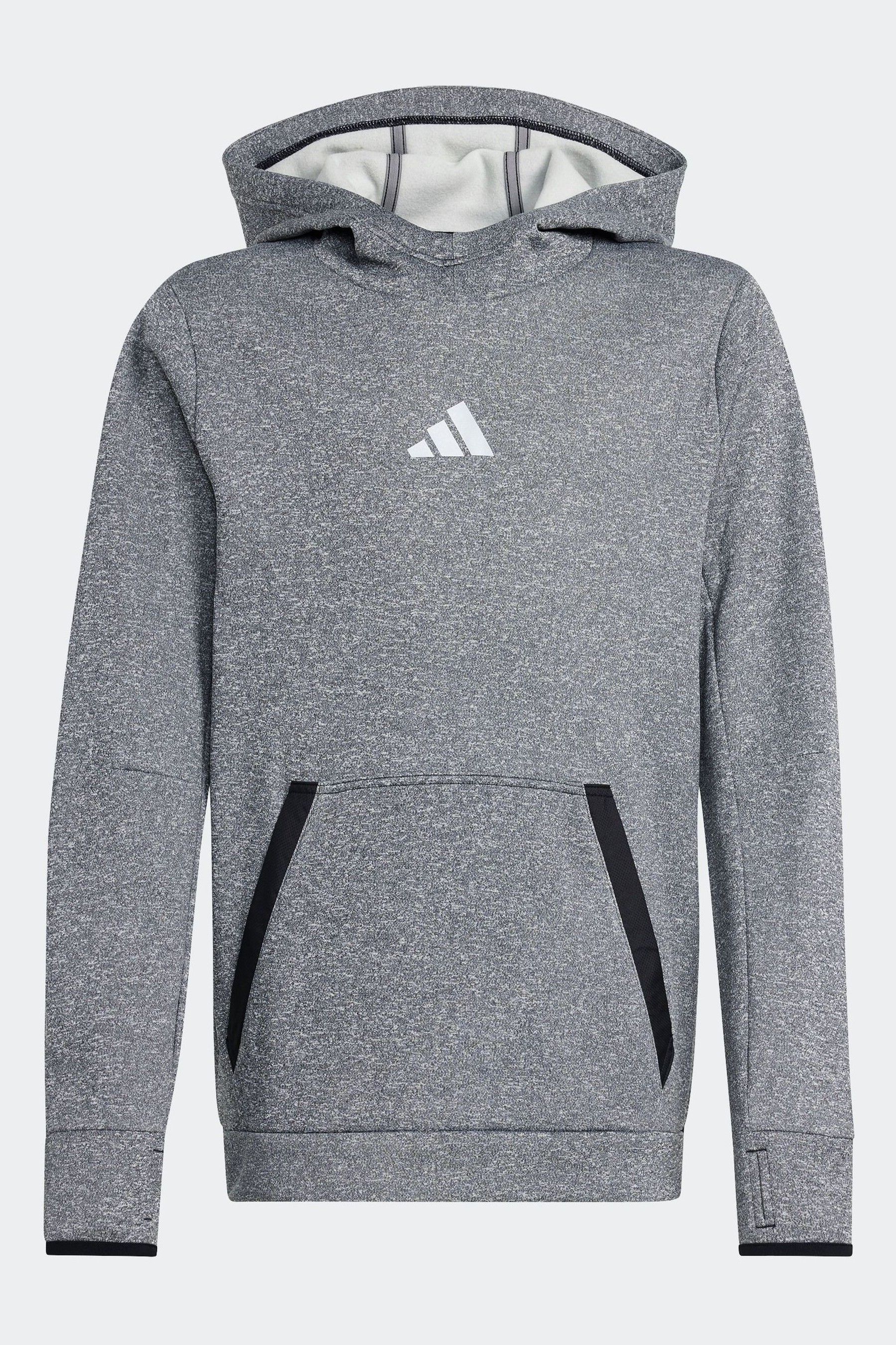 Black adidas hoodie junior best sale