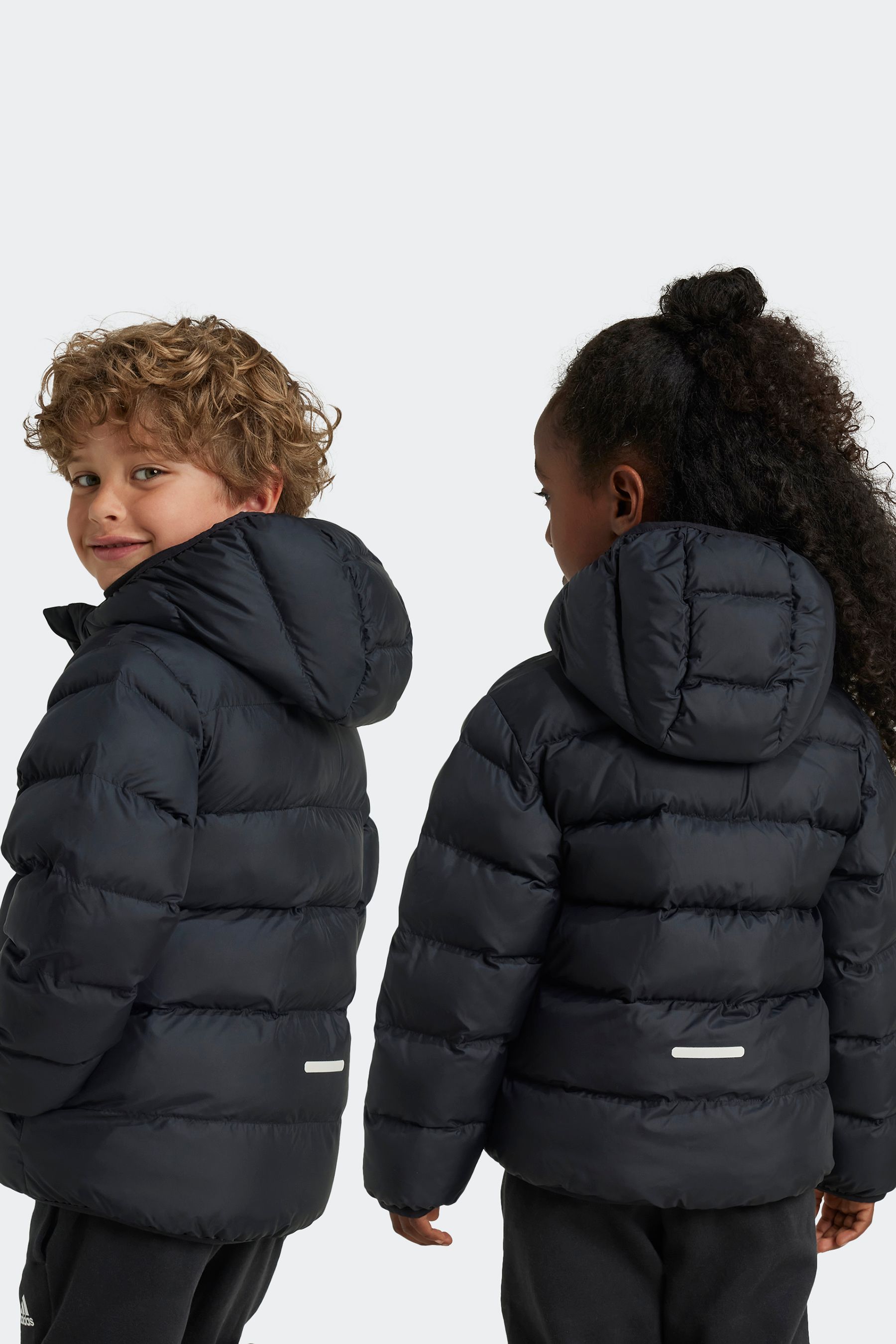Buy adidas Black Synthetic Down Padded Jacket from the Next UK online shop