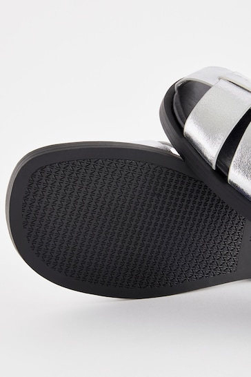 Silver Forever Comfort® Fisherman Sandals