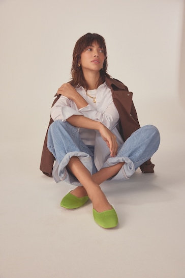 Green Forever Comfort® Square Toe Mules