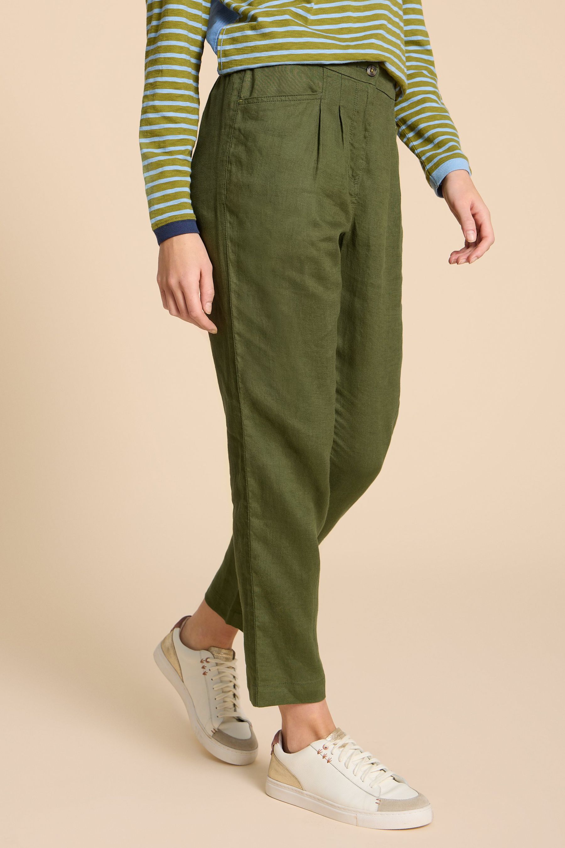 White stuff online linen trousers