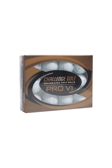 Challenge Golf White Pro V1 Refurbished 12 Ball Pack