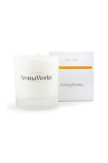 AromaWorks Clear Serenity Medium 30cl Scented Candle