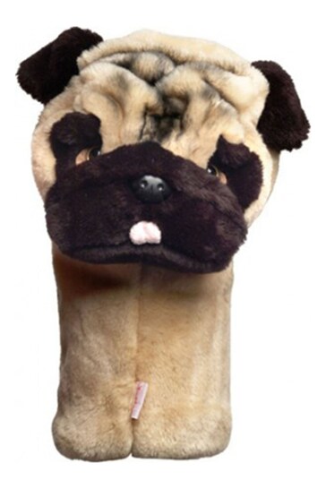 Daphnes Headcovers Brown Pug Golf Cover