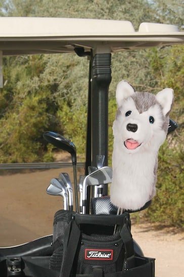 Daphnes Headcovers Grey Husky Golf Cover